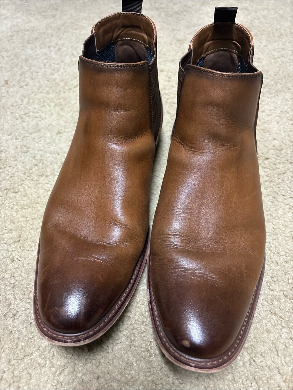 Bar III Brown Leather Chukka Boots | size 10.5 - Picture 2 of 8